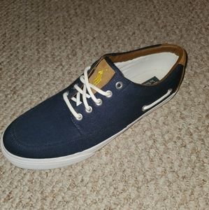 Polo Shoes, Men's Size 11.5, Blue Yellow & White